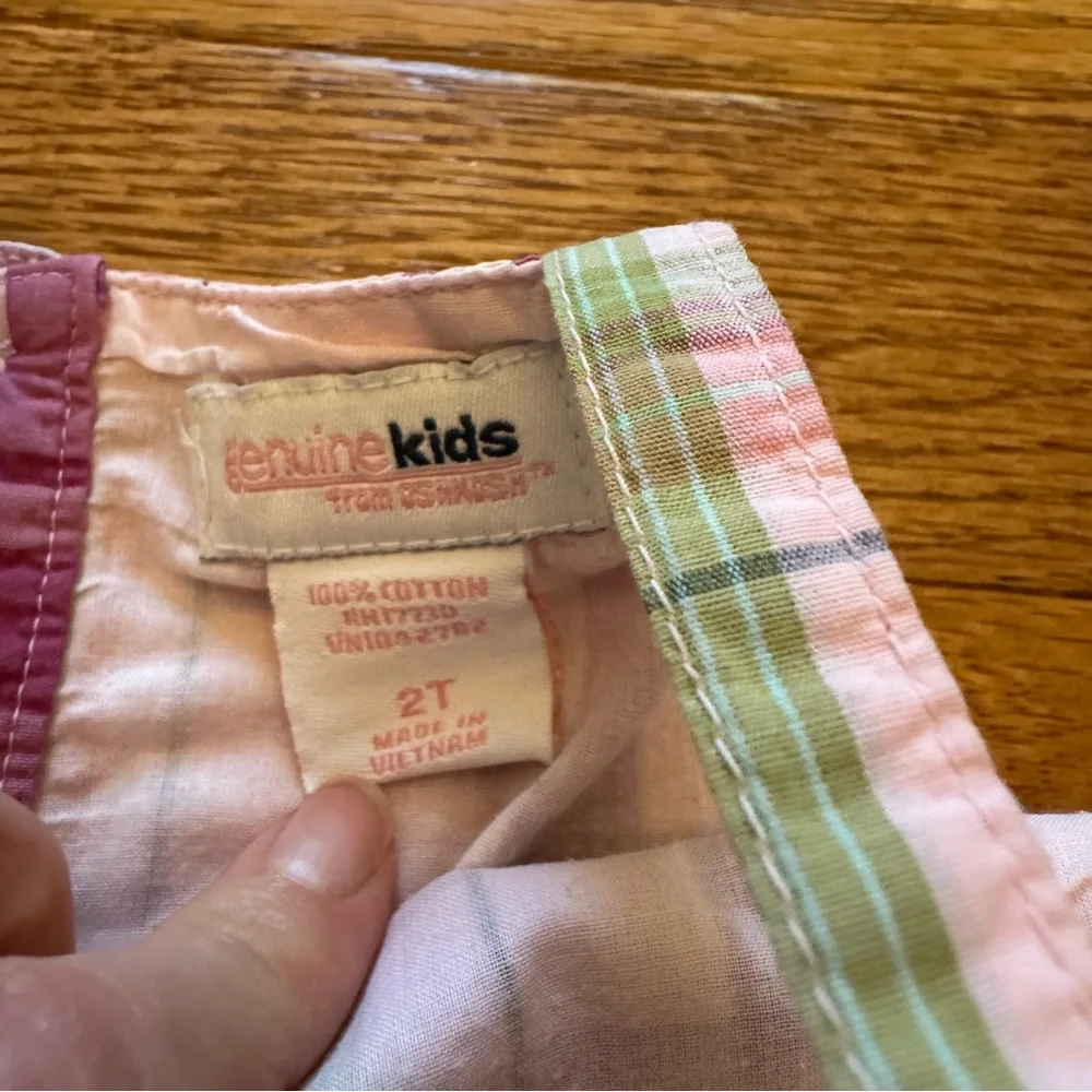 Genuine Kids by Oshkosh Purple Plaid Dress Size 2
